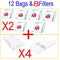 12X Vacuum Cleaner Bags Compatible with Miele FJM Red 3D COMPACT C1 C2 S4 S6 S290 S381 S514 S6210 S251i-1 S255 S255i S256 S291 S291-2 S710-1 S711-1 S712-1 S714 S714-1 S715 S716-1 S717 S718-1 S724 S726