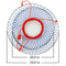Palmyth Wire Grid Bottom Crab Nets Two Ring Crab Kit with Harness and Bait Clip 24 X 20 X 12