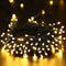 Solar Christmas Lights Outdoor 100 LED 12M/39ft 8 Modes Solar Powered Xmas Outdoor Lights Waterproof Starry Christmas Fairy Lights for Indoor Gardens Homes Wedding Holiday Party (Warm White)