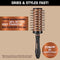Conair Round Brush for Blow Out - Hair Brush Blow Dryer - Hair Dryer Round Brush - Hair Brush - Quick Blow Dry Copper Collection Vented