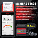 Autel MaxiBAS BT608 with Printer, 2024 Level up of BT508 BT506, 100-3000 CCA Battery Load Tester, Adaptive Conductance, Cranking Charging System Tester, Full Diagnostic as MX900 MK808BT PRO MK808S