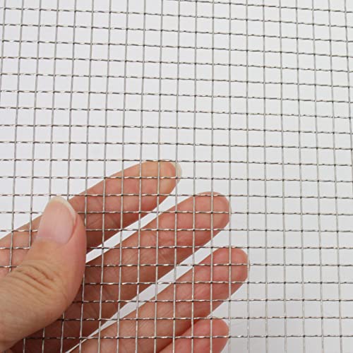 3Pcs 304 Stainless Steel Woven Wire Mesh 4 Mesh Metal Screen Mesh, Air Vent Mesh, Filter Fine Mesh, 20x30cm/7.87x11.8inch