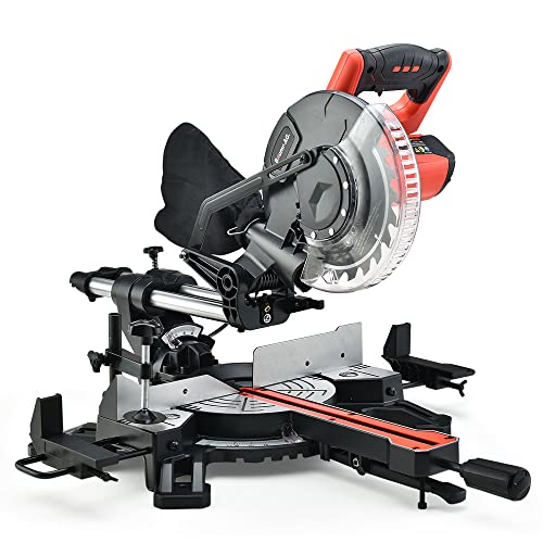 Baumr-AG Compound Mitre Saw Drop 210mm 8" Single Bevel Miter Sliding Slide with Laser Guide, SBR-210