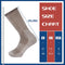 Men's 80% Merino Wool Hiking Calf Tube Socks Thermal Warm Crew Winter Sock for Trekking, Walking, Outdoor,3 Pairs