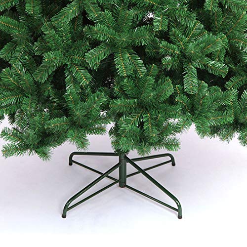 Green Pinecone Hinged Christmas Tree 1.5M 5FT Frost Green 900 Tips Bushy Hinged Branches Metal Stand Easy Assemble Chistmas Gift