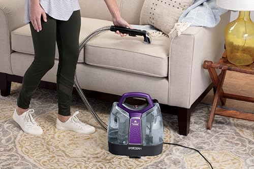 BISSELL SpotClean 36984 Portable Carpet and Upholstery Spot Cleaner, Purple