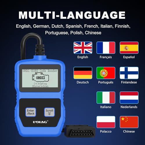 UDIAG CR200 OBD2 Scanner Car Scan Engine Diagnostic Tool Fault Automotive OBDII Code Reader for OBDII Protocol Cars Since 1996