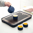 Tea Tray/teaboard-The Chassis is Made of Dense Amine and The Board is Made of Bamboo,Elegant, Refined, Strong and Durable