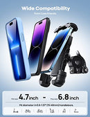 Bike Phone Holder Mount, Bicycle Mobile Holder - Lamicall Motorcycle Phone Holder Handlebar Clamp, Scooter Phone Mount for iPhone 15/14/ 13/12/ 11/ X Series, Galaxy S8 S9 S10, 4.7"- 6.8" Smartphones