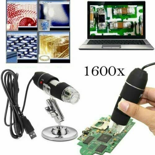 1600X Microscope 8LED Camera Magnifier Tool USB Digital