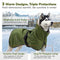 Zeaxuie Double-Layer Winter Dog Jackets, Dog Coats for Large Dogs Winter, Snowproof & Windproof Dog Sweater Coat for Medium, Large, Extra Large Dogs-L