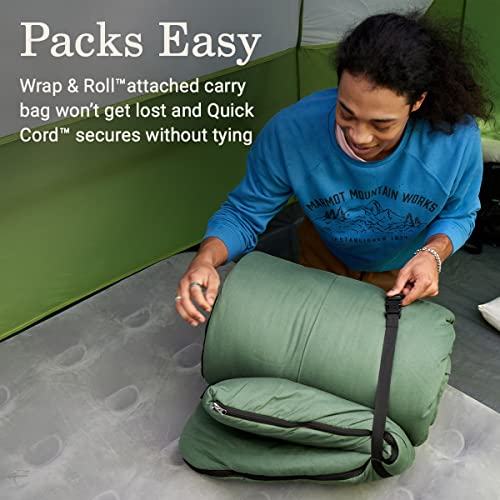 Coleman Big Game 0°F Big & Tall Sleeping Bag, Made from 100% Recycled Material, Cold Weather Adult Sleeping Bag with Sherpa Lining, Fits Campers up to 6'5"