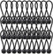 Vashly 30Pack Ball Bungee Cords Whit Balls 6 inch Black Heavy Duty Versatile Tarp Tie Down Strap Cord,for Holding Camping Tents Cargo Canopy Pool Cover Holding Wire and Hoses