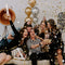Gold Confetti Poppers 4 Pack | Confetti Cannon Party Poppers Confetti Shooter for Events Birthday Celebration | Bulk Streamer Blaster Cannon Star Launcher | Large Prank Package Gun Tube Stick