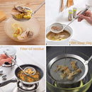 Durable 304 Stainless Steel Canning Ladle Oil Soup Spoon,Fat Skimmer Spoon Hot Pot Fine Mesh Food Strainer Spider Strainer (4PCS)