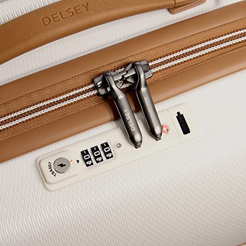 DELSEY PARIS Chatelet Air 2.0 Hardside Luggage with Spinner Wheels, Angora, Checked-26 Inch Trunk, Chatelet Air 2.0 Hardside Luggage with Spinner Wheels