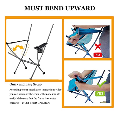 KingCamp Ultralight High Back Folding Camping Chairs Adults with Armrest, Upgrade All-Aluminum Alloy Bracket, 2 Pack Lightweight Camping Chair Camp Compact Portable Outdoors with Carry Bag