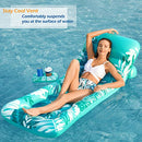 Jasonwell Inflatable Pool Float Adult - Pool Floaties Lounger Floats Rafts Floating Chair w Adjustable Backrest Cup Holders Water Floaty Pool Lake Lounge Tanning Float Beach Party Toys Adults Kids