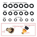 YAAVAAW 4 pack 1/2 inch(12.5mm) Hose Repair Connector Extender for Join 1/2 inch Garden Hose Pipe Quick Repair Connection