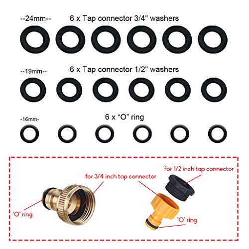 YAAVAAW 4 pack 1/2 inch(12.5mm) Hose Repair Connector Extender for Join 1/2 inch Garden Hose Pipe Quick Repair Connection