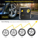 WindGallop Small Portable Air Compressor Tyre Inflator with Pressure Gauge Car Tyre Pump 12V DC Tyre Compressor Electric Air Pump for Car Tyres Bike Motorbike Tyre Balls Other Inflatables (Yellow)