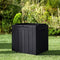 JUMMICO 31 Gallon Resin Deck Box Waterproof Indoor Outdoor Storage Boxes for Patio Furniture Cushions, Toys and Garden Tools