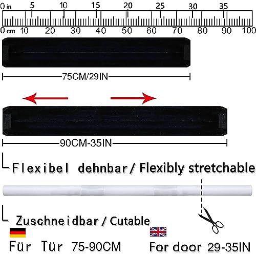 BKSAI Door Draft Stopper for Doors No Adhesive Draught Excluder Under Door Wind Blocker for Bottom of Door,Reduce Noise Draught Excluder Sweep Sound Proof
