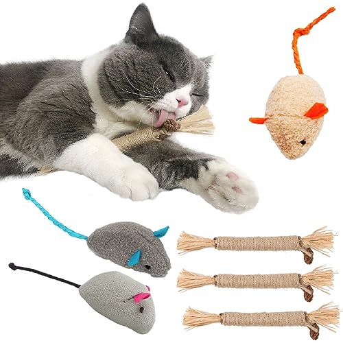 6 PCS Natural Silver Vine Sticks Cat Toys,Cat Snacks Sticks,Catnip Cat Chew Toys for Kittens Teeth Cleaning,Increase Appetite,Calm Cat Anxiety and Stress,Aggressive Chewers Cat Dental Toy