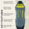 NEMO Disco Sleeping Bag | Plush Down Backpacking Sleeping Bag for Side Sleepers, Mens 30 Regular
