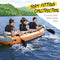 Bestway | Hydro-Force Rapid X3 Kayak| Inflatable Boat Set with Hand Pump, Paddles, Seats, Fins and Storage Bag | Three Seater