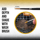 Wargames Delivered Miniature Paint Brushes-Army Painter Brushes-15 Paint Brushes for Miniature Painting-Effect, Fine Tip Detail & Dry Brushes Model Paint Brush - Acrylic Brush Set for Model Painting