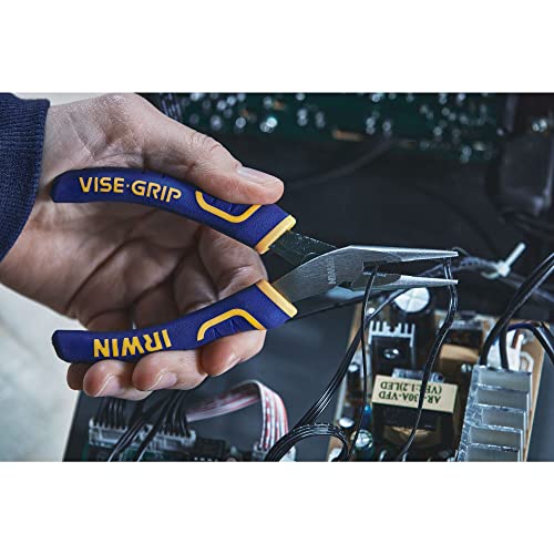 IRWIN Tools VISE-GRIP Pliers, Long Nose with Spring and Cutter, 5-1/4-Inch (2078905)