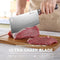 PAUDIN Cleaver Knife, Ultra Sharp Meat Cleaver 7 Inch, High Carbon Stainless Steel Butcher Knife with Wooden Handle, Chinese Cleaver for Meat Cutting Vegetable Slicing