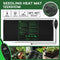 160W Large 122x51CM Seedling Heat Mat Waterproof Plant Heated Germination Warming Pad for Greenhouse Growing Seed Starter with Digital Temperature Controller 20°C-45°C