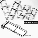 12 Pcs Movie Night Party Decorations Set Includes 11 Pcs Red Carpet Cutouts Theater Photo Booth Cards Cinema Centerpiece Sign, 1 Pack Filmstrip Party Tape Movie Theme Props Film Border Roll