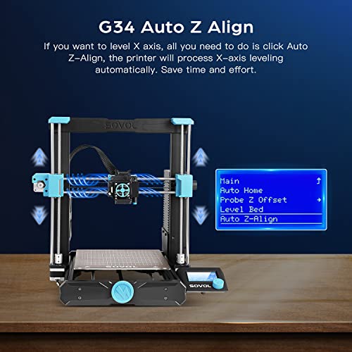 Sovol SV06 3D Printer with All Metal Hotend Planetary Dual Gear Direct Drive Extruder Open Source 25-Point Auto Leveling PEI Build Plate 32 Bit Silent Board Printing Size 220 * 220 * 250mm