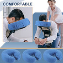 24 Pcs Cradle Covers for Massage Table Microfiber Reusable Soft Thicker Massage Table Head Rest Covers Bulk Oil Proof Headrest Cradle Sheets for Spa Beauty Salons, Universal Size (Blue)