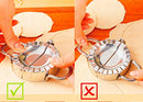 BellaBetty Dumpling Maker - Dumpling Press/Stainless Steel Empanada Press/Pie Ravioli Dumpling Wrappers Mold Kitchen Accessories (9.5cm/3.74" Large)