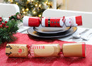 Toyland® Pack of 6 Fun Christmas Crackers with Santa Character to Race to Santa's Workshop