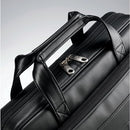 Samsonite Leather Slim Briefcase, Black, 16 Inch, 48073-1041