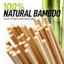 Zulay Kitchen Authentic Bamboo Marshmallow Smores Sticks - 40 Extra Long 17.5" Roasting Sticks - 5mm Heavy-Duty Bamboo Skewers - Thick Smore Sticks - Ideal for Grilling - Marshmallow Sticks Camping