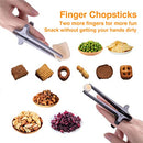 6Pcs Finger Chopsticks, Snack Chopsticks, Gamer Chopsticks, Finger Chopsticks for Gamers, Finger Tongs, Snack Tongs, Auxiliary Chopsticks, Tableware, Chopsticks, Kitchen Accessory