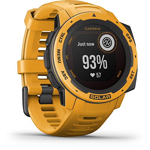 Garmin Instinct Solar, Rugged Outdoor GPS Watch, Sunbrust