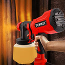 TOPEX 400W Handhold Electric Paint Sprayer Gun 1000ml High Power Portable Spray-Gun Kit Painting Spray Tool for Car, Furniture, Cabinet, Fence, Painting