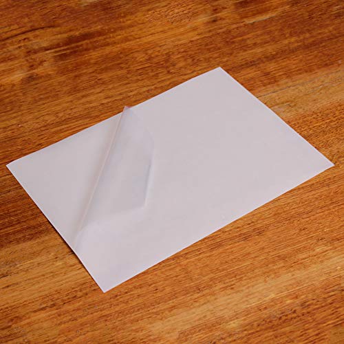 Avarrix Australia Printable Vinyl Sticker Paper for Inkjet & Laser Printer, Frosted Clear Glossy, 25 Sheets, A4 Size, Glossy Transparent Self Adhesive Sheets, Waterproof A4 Sticker Paper for Printer