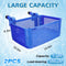 2 packs Enlarged Poolside Storage Baskets - Pool Drink Cup Holder with Bearing Up to 33Lbs for Above Ground Frame Swimming Pool Accessories with 2.3in or Less Top Rail, 15.5x14.6x7.5 inches