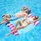 Inflatable Pool Floats Adult Size Water Hammock Pack of 2,Floats for Swimming Pool,Multi-Purpose Pool Floating Toys,Pool Rafts Lounge Chairs Floaties,for Adults Vacation Fun and Rest (Blue+Red)