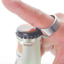 Stainless Steel Bottle Opener Ring Novelty Gift Idea Bottle Opener Novelty Finger Tool for Removing Beer Bottle Opener Caps