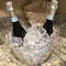 Ice Bucket 2 Pcs 4 Liter Beverage Tub Champagne Wine Bucket for Parties and Drinks Plastic Acrylic Ice Tub with Scoops for Cocktail Bar Good for Champagne or Beer Bottle