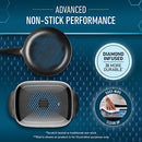 Sunbeam Banquet Electric Frying Pan and Skillet Set, DiamondForce Non-Stick Pan Coating, Even Heat Cooking, Easy Wipe-Clean Up, Black